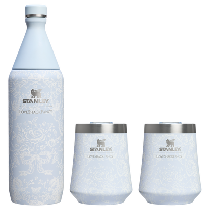 Stanley 1913 x LoveShackFancy Holiday Reserve All Day Wine Set | 34 OZ | 11 OZ
